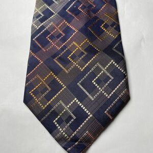 Zianetti Italian Silk Collection Vintage Silk Tie Diamond Design